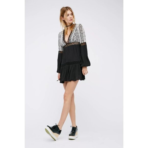 Free People Dusk 'Til Dawn Mini Dress Size 0 - Picture 1 of 8